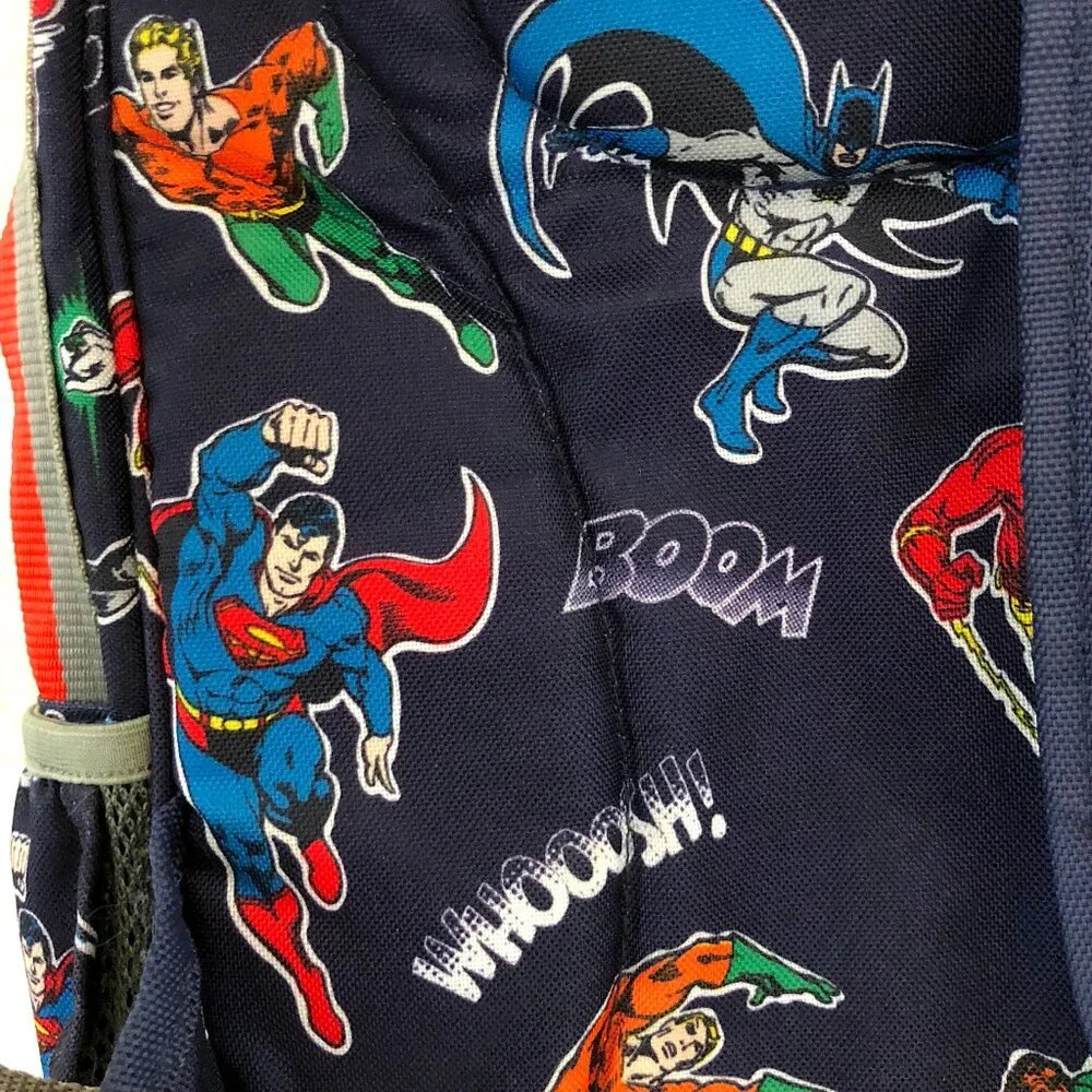 Pottery Barn Kids Justice League Backpack Batman Superman Flash DC Comics